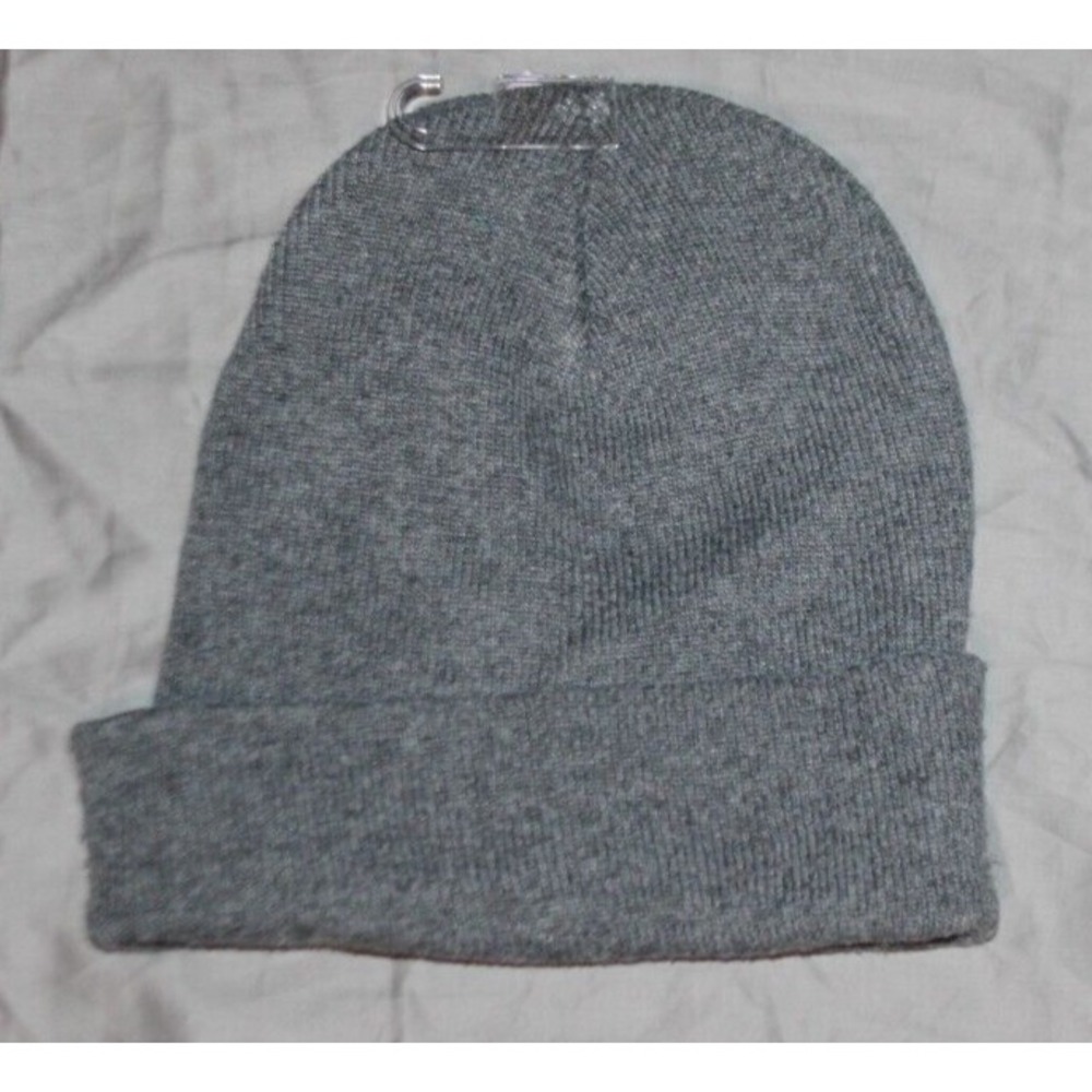 Wild Fable Ribbed Beanie Hat Midweight Soft Women's One Size Charcoal Gray NWT